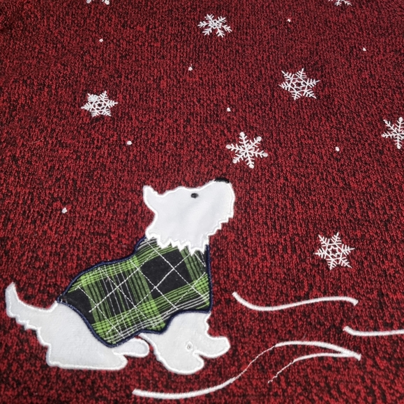 Carroll Reed Maroon Christmas Dog Sweater - Picture 6 of 6